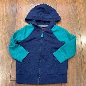 Cat & Jack Navy & Green Hoody 18 Months